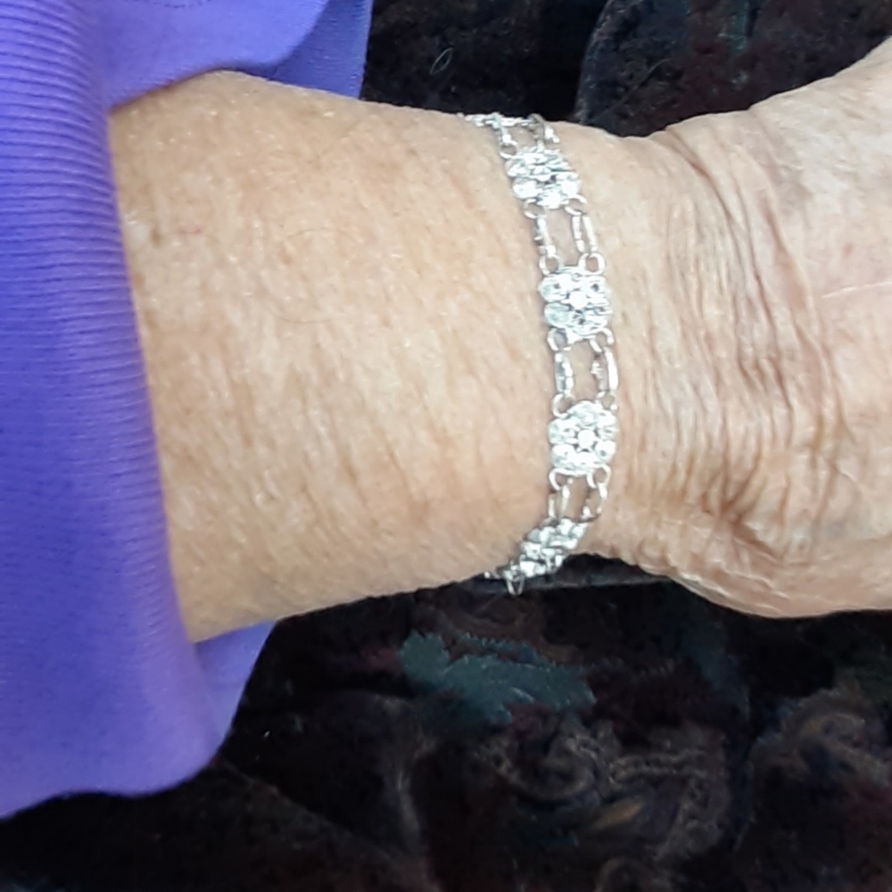 Silver filigree bracelet-vintage - Picture 3 of 7